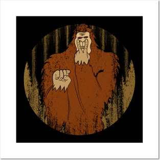 Retro Vintage Bigfoot Posters and Art